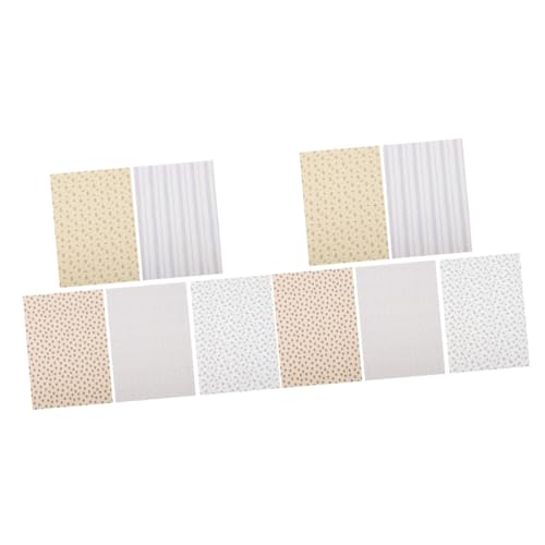 BESPORTBLE 10 Blatt Teiliges Selbstklebende Miniatur Puppenhaus Tapeten Realistische Wandsticker für Wohnzimmer und Schlafzimmer Einfach Anzubringen Langlebig für Miniatur Dekoration BESPORTBLE 10 Blatt Teiliges Selbstklebende Miniatur Puppenhaus Tapeten Realistische Wandsticker für Wohnzimmer und Schlafzimmer Einfach Anzubringen Langlebig für Miniatur Dekoration von BESPORTBLE