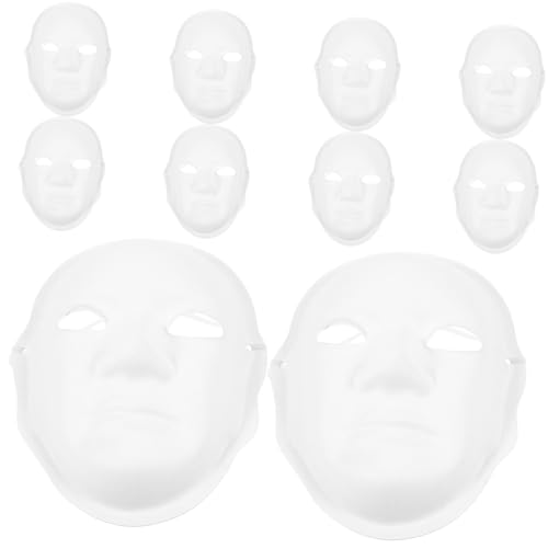 BESPORTBLE 10 DIY Vollgesichtsmasken Unbemalte Papiermasken für Kreatives Basteln und Malen für Cosplay Partys und Halloween BESPORTBLE 10 DIY Vollgesichtsmasken Unbemalte Papiermasken für Kreatives Basteln und Malen für Cosplay Partys und Halloween von BESPORTBLE