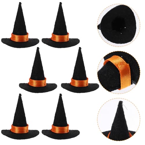 BESPORTBLE 10 Kleiner Hexenhut Filz Hexenhüte für Halloween Gnome Deko Cosplay Partys Mini Hexen Zubehör für Kreative Anlässe von BESPORTBLE
