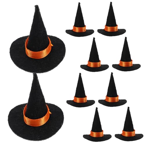 BESPORTBLE 10 Mini Hexenhüte Filz Hexenhüte für Halloween Deko für Kostümpartys Puppenhaus Karneval und Einzigartige Festlichkeiten BESPORTBLE 10 Mini Hexenhüte Filz Hexenhüte für Halloween Deko für Kostümpartys Puppenhaus Karneval und Einzigartige Festlichkeiten von BESPORTBLE