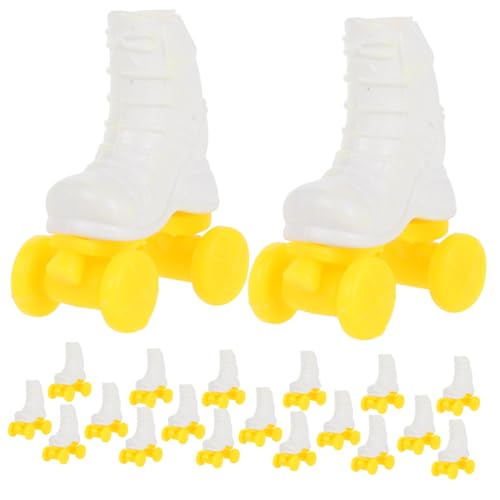 BESPORTBLE 10 Paar Rollschuhe Rollschuh Bastelarbeiten Für Puppen Miniatur Rollschuh Rollschuh Mini Rollschuhe Für Puppen Mini Rollschuhe Für Puppen Fingerschuhe Kunststoff von BESPORTBLE