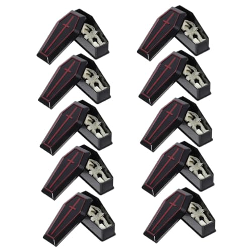 BESPORTBLE 10 Sätze Halloween Deko mit Schwarzem Weißem Skelett Multifunktionale Prank Requisiten für Partys Kreative Süßigkeiten Behälter BESPORTBLE 10 Sätze Halloween Deko mit Schwarzem Weißem Skelett Multifunktionale Prank Requisiten für Partys Kreative Süßigkeiten Behälter von BESPORTBLE