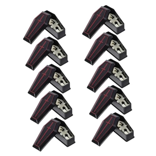 BESPORTBLE 10 Sätze Halloween Prank Requisiten Plastische Miniatur Särge für Partydekoration Kreative Geschenkbüchsen für Indoor Halloween BESPORTBLE 10 Sätze Halloween Prank Requisiten Plastische Miniatur Särge für Partydekoration Kreative Geschenkbüchsen für Indoor Halloween von BESPORTBLE