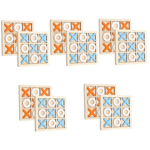 BESPORTBLE 10 Sätze Holz Spielset Toe Brettspiel Lernspielzeug und Konzentration Tragbares Denkspiel für Kinderparty und Reise Orange und Blau BESPORTBLE 10 Sätze Holz Spielset Toe Brettspiel Lernspielzeug und Konzentration Tragbares Denkspiel für Kinderparty und Reise Orange und Blau von BESPORTBLE