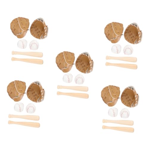 BESPORTBLE 10 Sätze Mini Baseball aus Holz und Leder DIY Sportspielzeug mit Handschuh und Ball Langlebig und Kreativ Geeignet für Rollenspiel Taschenanhänger und Partydekoration BESPORTBLE 10 Sätze Mini Baseball aus Holz und Leder DIY Sportspielzeug mit Handschuh und Ball Langlebig und Kreativ Geeignet für Rollenspiel Taschenanhänger und Partydekoration von BESPORTBLE
