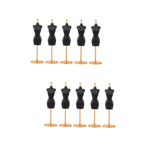 BESPORTBLE 10 Stck. Puppenständer aus Robustem Kunststoff Mini Schaufensterpuppen Modellständer für Puppenkleider Langlebig und Formstabil als Puppenzubehör für Zuhause und Geschäft von BESPORTBLE