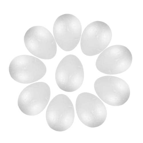 BESPORTBLE 10 Stück DIY Schaumstoff Eier Künstliche Eier für Kreative Bastelprojekte für Ostern und Kreative Gestaltung von BESPORTBLE