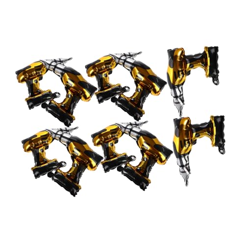 BESPORTBLE 10 Stück Elektrischer Bohrhammer Ballon In Form Von Zombies Aufblasbarer Kunststoff Hammer Bagger Ballon Kleinkind Hammer Bau Geburtstagsballons Feiertagsballons von BESPORTBLE