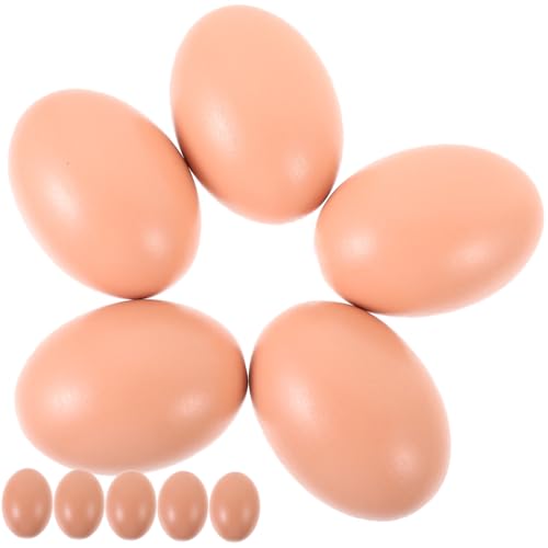 BESPORTBLE 10 Stück Fake Holzeier für Bastelarbeiten Künstliche Dekoeier für DIY für Ostern und Kreative Projekte aus Robustem Holz Wiederverwendbar und Sicher BESPORTBLE 10 Stück Fake Holzeier für Bastelarbeiten Künstliche Dekoeier für DIY für Ostern und Kreative Projekte aus Robustem Holz Wiederverwendbar und Sicher von BESPORTBLE