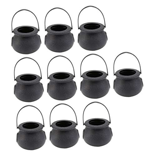 BESPORTBLE 10 Stück Halloween Süßigkeiten Eimer Schwarze Hexen Kessel für Halloween Party Deko zum Aufbewahren von Süßigkeiten und Snacks für Unvergessliche Feiern BESPORTBLE 10 Stück Halloween Süßigkeiten Eimer Schwarze Hexen Kessel für Halloween Party Deko zum Aufbewahren von Süßigkeiten und Snacks für Unvergessliche Feiern von BESPORTBLE