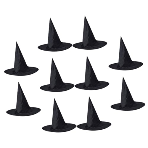 BESPORTBLE 10 Stück Hexenhüte für Halloween Kostüm Accessoires für Partys und Rollenspiele zur Dekoration für Unvergessliches Halloween von BESPORTBLE