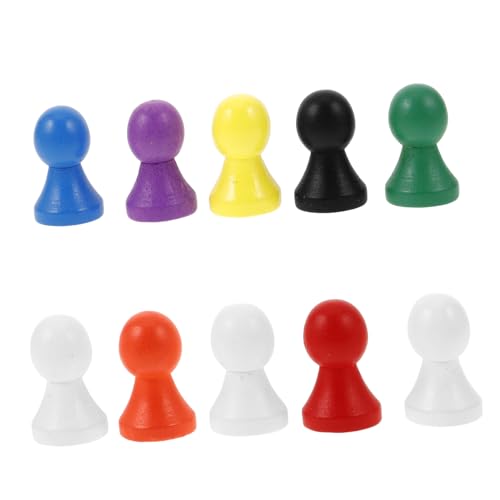 BESPORTBLE 10 Stück Holzspielsteine für Brettspiele Vielseitige Langlebige Spielfiguren für Dame und Fliegendes Schach Ergonomisches Design Spieleabende von BESPORTBLE