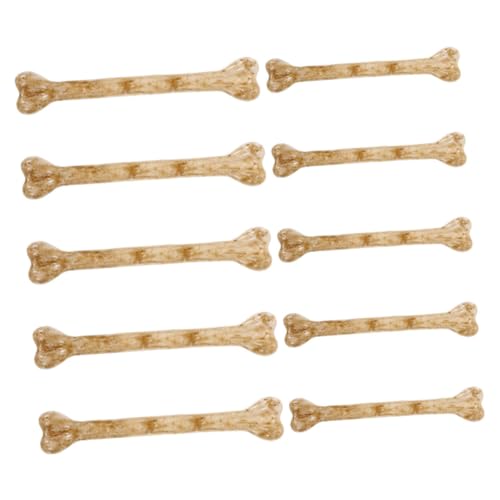 BESPORTBLE 10 Stück Kleine Kunststoffknochen für Halloween Dekorationen DIY Skelett Knochen mit Löchern für Bastelprojekte und Gruseldekorationen für Spukhäuser und Partys von BESPORTBLE