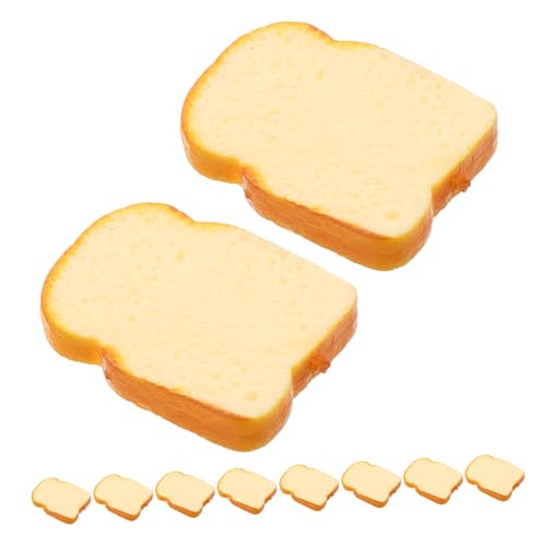 BESPORTBLE 10 Stück Künstliche Toastscheiben Realistische Brot Modellierung für Partydekoration Fotografie und Kreative Displays für Spiel und Präsentation von BESPORTBLE