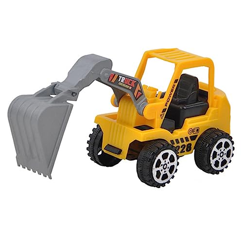 BESPORTBLE 10 Stück Mini Baufahrzeuge Gelbe Kunststoff Bagger Modelle für Lernspielzeug Kreativität und Fantasie Beim für Partys und von BESPORTBLE