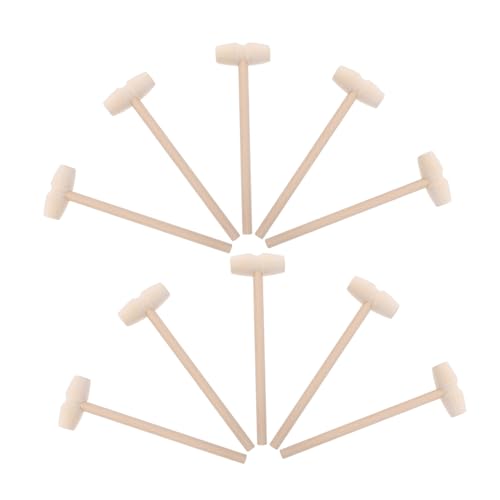 BESPORTBLE 10 Stück Mini Holzhammer Teilig Kinderspielzeug Sicherheits Hammer aus Holz für Handwerkliche Arbeiten und Spiel für Handtraining und Kreative Spiele BESPORTBLE 10 Stück Mini Holzhammer Teilig Kinderspielzeug Sicherheits Hammer aus Holz für Handwerkliche Arbeiten und Spiel für Handtraining und Kreative Spiele von BESPORTBLE