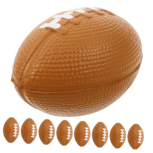 BESPORTBLE 10 Stück Mini Rugby Stressbälle Quetschspielzeug zur Stressbewältigung Tragbar für Partys Entspannendes Handspielzeug für Stressabbau und Entspannung von BESPORTBLE