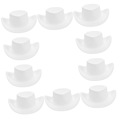 BESPORTBLE 10 Stück Miniatur Cowboy Hut Kunststoff Hüte für Partys Dekoration und Puppen Niedliche Western Cowboy Cowgirl Hüte für Kostüme und Fotografie BESPORTBLE 10 Stück Miniatur Cowboy Hut Kunststoff Hüte für Partys Dekoration und Puppen Niedliche Western Cowboy Cowgirl Hüte für Kostüme und Fotografie von BESPORTBLE