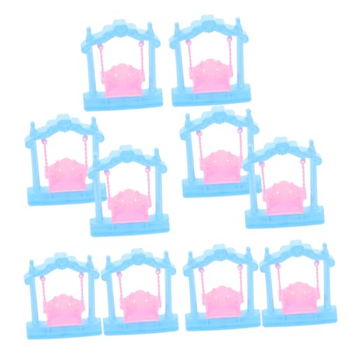 BESPORTBLE 10 Stück Miniatur Puppenhaus Hängeschaukel Set für Mädchen Teiliges Prinzessinnen für Puppenhäuser und Garten für Fördert Fantasievolles von BESPORTBLE