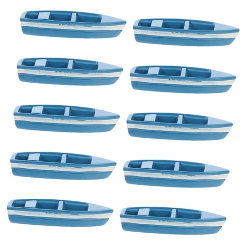 BESPORTBLE 10 Stück Miniatur Yacht Dekoration Resin Boot für Feengärten und Küstendekoration Realistische Details für Sandboxen und Mikrolandschaften von BESPORTBLE