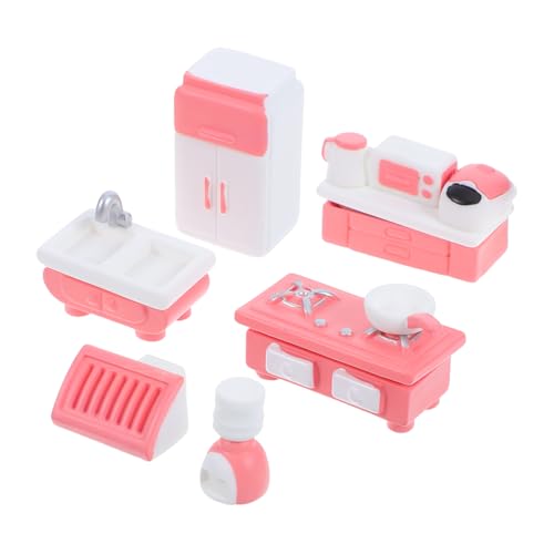 BESPORTBLE 10 Stück Miniaturküchenzubehör Set Teiliges Puppenhaus Zubehör für Kreative DIY Dekorationen Töpfe Pfannen Spüle und Kühlschrank Puppenhaus und BESPORTBLE 10 Stück Miniaturküchenzubehör Set Teiliges Puppenhaus Zubehör für Kreative DIY Dekorationen Töpfe Pfannen Spüle und Kühlschrank Puppenhaus und von BESPORTBLE