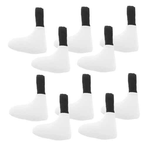 BESPORTBLE 10 Stück Plüschpuppenzubehör Puppenherstellungsmaterialien Gelenkpuppenfuß Gefälschter Gelenkfuß Puppenfuß Puppenersatzteil Winzige Puppenfüße Puppe Kleiner Fuß von BESPORTBLE