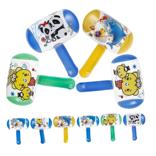 BESPORTBLE 10 Stück Teiliges Aufblasbare Hämmer mit Glocke Leichte Spielzeuge Bunte Farben Lustiger Sound durch Integrierte Pfeife als Party und Outdoor für Jungen und Zufällige Farbe von BESPORTBLE