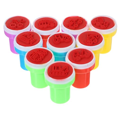 BESPORTBLE 10 Stück Teiliges Baufahrzeuge Stempelspielzeug für Bunte Stempel für DIY Bastelprojekte Geschenkkarten und Belohnungen für Partys und Scrapbooking BESPORTBLE 10 Stück Teiliges Baufahrzeuge Stempelspielzeug für Bunte Stempel für DIY Bastelprojekte Geschenkkarten und Belohnungen für Partys und Scrapbooking von BESPORTBLE