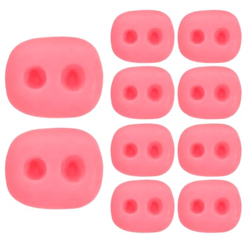 BESPORTBLE 10 Stück Teiliges DIY Schwein Nasen Zubehörset Plastische Häkelnasen für Interaktive Tierpuppen und Bastelprojekte für Kreative DIY Plüschspielzeuge von BESPORTBLE
