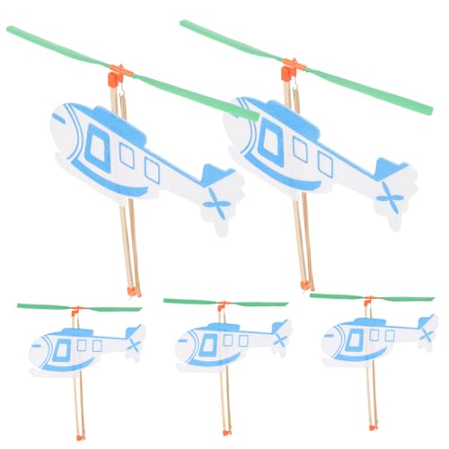 BESPORTBLE 10 Stück Teiliges Hubschrauber Gummiband Segelflugzeug Kreatives Flugzeug Modell Für Lernspielzeug Fördert Vorstellungskraft Und Handfertigkeit von BESPORTBLE