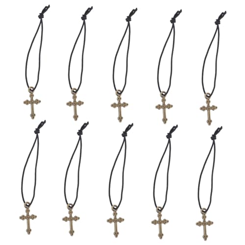 BESPORTBLE 10 Stück Teiliges Kreuzhalsketten für Puppen Elegante Schmuckaccessoires zum Verkleiden und Dekorieren von Puppen für Kreative Spiele von BESPORTBLE