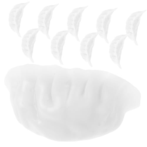 BESPORTBLE 10 Stück Teiliges Künstliche Dumpling Deko aus Langlebigem Realistische Nachbildung Farbintensiv und Leicht für Fotografie Laden und Küchendekoration von BESPORTBLE