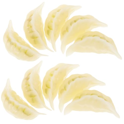 BESPORTBLE 10 Stück Teiliges Künstliches Dumpling Modell aus Langlebigem Realistische Fake Food Dekoration für Restaurant Küche Fotoshooting Edukatives und Schaufensterdisplay von BESPORTBLE