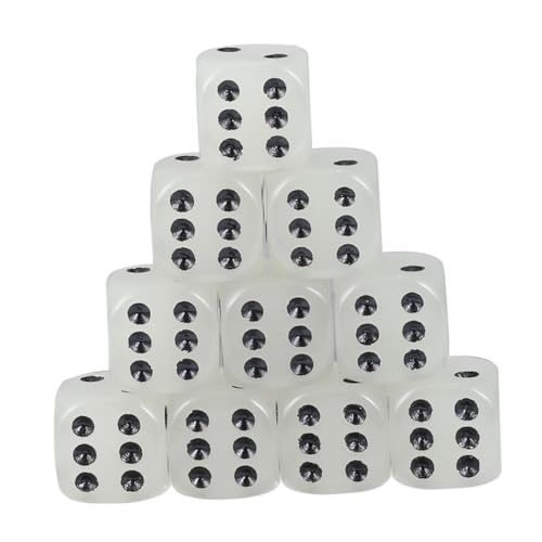 BESPORTBLE 10 Stück Teiliges Leuchtende Acrylwürfel Kreative Leichte Party Spielwürfel mit Schwarzen Punkten Langlebiges und Sicheres Würfelspielzeug für Gesellige Abende und Familienspiele BESPORTBLE 10 Stück Teiliges Leuchtende Acrylwürfel Kreative Leichte Party Spielwürfel mit Schwarzen Punkten Langlebiges und Sicheres Würfelspielzeug für Gesellige Abende und Familienspiele von BESPORTBLE