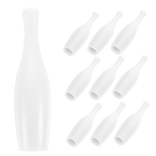 BESPORTBLE 10 Stück Teiliges Mini Bowling Pins Wiederverwendbar Robustes Material Glatte Oberfläche Sicher für Tragbares Tischspiel für Jungen und Interaktive Familienspiele Drinnen von BESPORTBLE