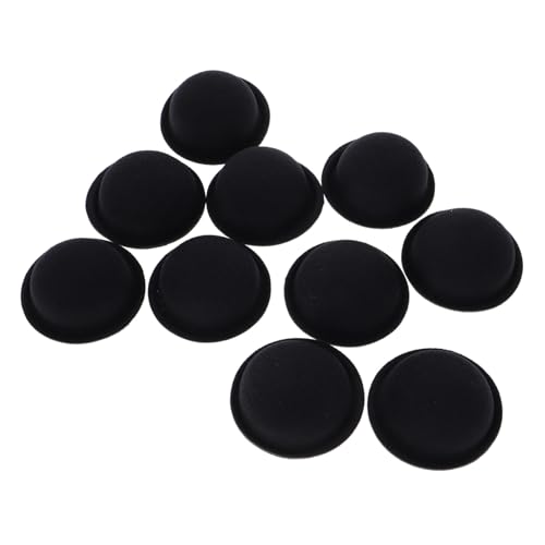 BESPORTBLE 10 Stück Teiliges Mini Hüte Schwarz Kleine Puppenhüte zum Basteln Miniatur Kappen für DIY Kreative Dekorationen und Puppen Schneemann Zubehör von BESPORTBLE