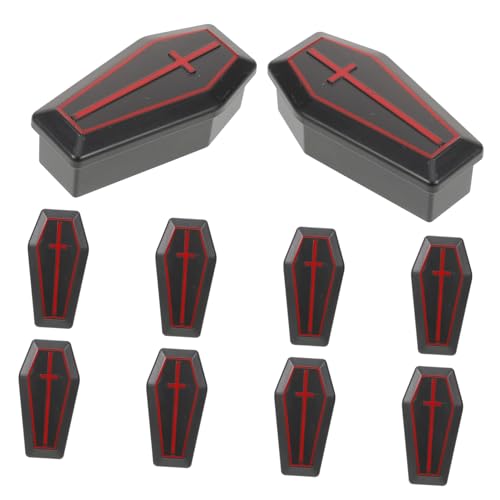 BESPORTBLE 10 Stück Teiliges Mini Sarg aus Robustem Kunststoff Halloween Deko Kleine Sargboxen als Gruselige Party Ornamente und Haunted House Requisiten Tragbar und Kompakt für Innenräume BESPORTBLE 10 Stück Teiliges Mini Sarg aus Robustem Kunststoff Halloween Deko Kleine Sargboxen als Gruselige Party Ornamente und Haunted House Requisiten Tragbar und Kompakt für Innenräume von BESPORTBLE