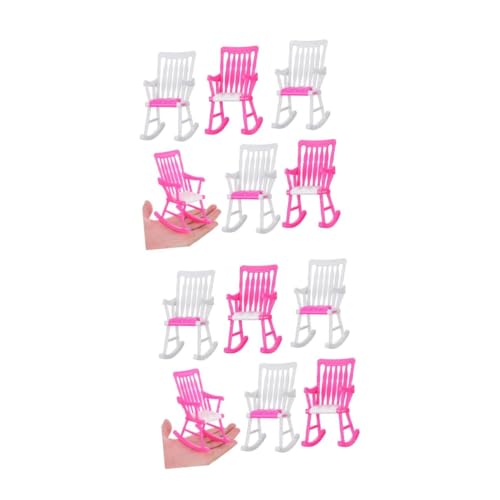 BESPORTBLE 10 Stück Teiliges Mini Schaukelstuhl Puppenstuhl Puppenhaus Zubehör Bunte Farben Sicher für und Dekoration für Mini Doll Playhouse Zufällige Farbe von BESPORTBLE