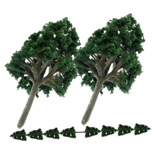 BESPORTBLE 10 Stück Teiliges Miniatur Kunststoff Bäume Modellbau Kleine Landschaftsbäume für Sandtisch DIY Dekoration Gartenlandschaft Kleine Bäume von BESPORTBLE