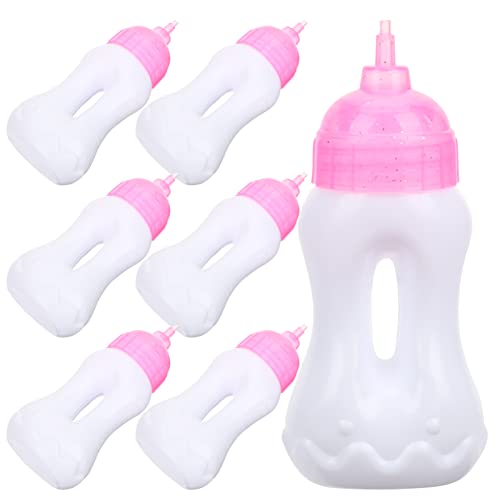 BESPORTBLE 10 Stück Teiliges Miniatur Milchflaschen für Puppen Puppenzubehör für Kreative Spielzeuge Vorstellungskraft und Handfertigkeiten für Rollenspiele und Puppenhäuser von BESPORTBLE