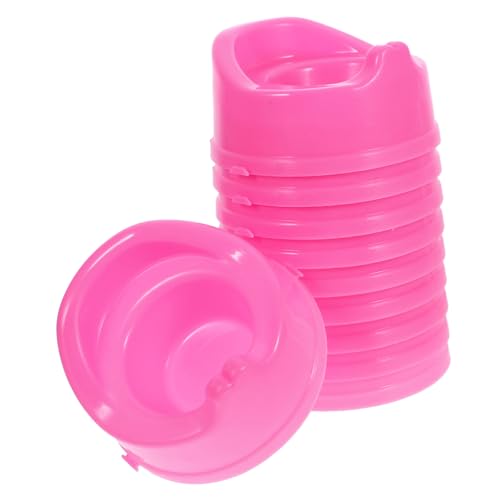 BESPORTBLE 10 Stück Teiliges Puppenhaus Badezimmer Miniatur Sitztoilette Realistische Puppenzubehör für Spielhaus Badezimmer Detailgetreue Mini Toilette Zubehör von BESPORTBLE