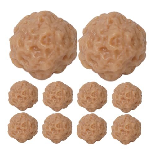BESPORTBLE 10 Stück Teiliges Realistische PVC Rindfleisch Fleischbällchen Modell für Küchendekoration Authentische Nachbildung für Fotografie und Kreative Displays von BESPORTBLE