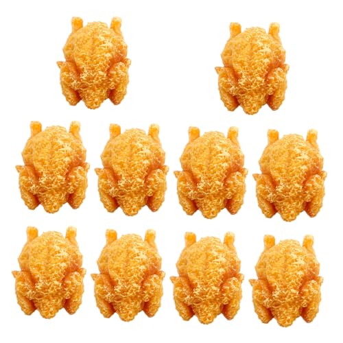 BESPORTBLE 10stücke Künstliche Brathähnchen Simulation Nachahmung Lebensmittel Modell Requisiten Für Miniatur Displays Küche Spielset Lebensecht Realistisch von BESPORTBLE