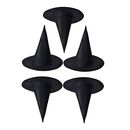 BESPORTBLE 10 Stück Teiliges Schwarze Hexenhüte aus Oxford Dekorative Halloween Partyhüte Cosplay Accessoires für Karneval Fasching Kostümfeste und Halloween von BESPORTBLE