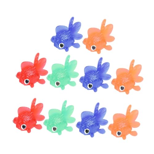 BESPORTBLE 10 Stück Teiliges TPR Goldfisch Figuren Schwimmend Realistisch Aquarium Deko Bade Farblich Gemischt Langlebig Ungiftig für Fischbecken Dekoration und Lernspielzeug BESPORTBLE 10 Stück Teiliges TPR Goldfisch Figuren Schwimmend Realistisch Aquarium Deko Bade Farblich Gemischt Langlebig Ungiftig für Fischbecken Dekoration und Lernspielzeug von BESPORTBLE