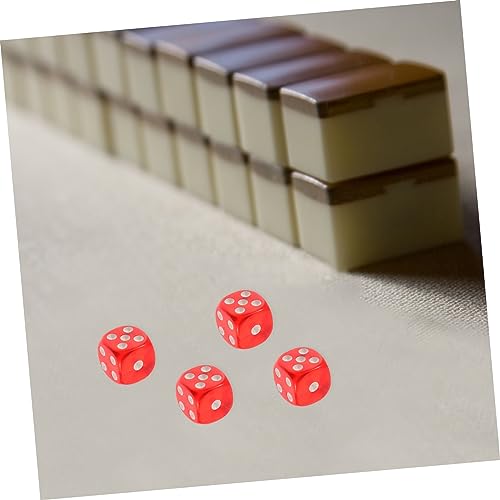 BESPORTBLE 10 Stück Teiliges Transparente Acryl Würfel Bunte Spielwürfel Leichte Tragbare Dice für Brettspiele Party Bar Familienrunden von BESPORTBLE