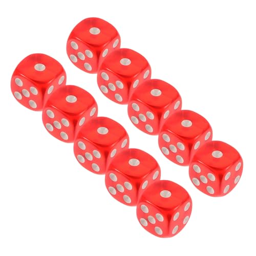 BESPORTBLE 10 Stück Teiliges Transparente Acrylwürfel mit Abgerundeten Ecken Sechseitige Spielwürfel in Kristalloptik Leicht und Langlebig für Brettspiele und Partyspielzubehör BESPORTBLE 10 Stück Teiliges Transparente Acrylwürfel mit Abgerundeten Ecken Sechseitige Spielwürfel in Kristalloptik Leicht und Langlebig für Brettspiele und Partyspielzubehör von BESPORTBLE