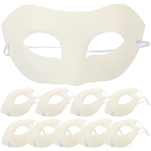 BESPORTBLE 10 Stücke Blanko Papier Augenmasken DIY Maskerade Maske Karneval Maske Anziehmasken Für Kinder Graffiti Kunsthandwerk Handwerk von BESPORTBLE