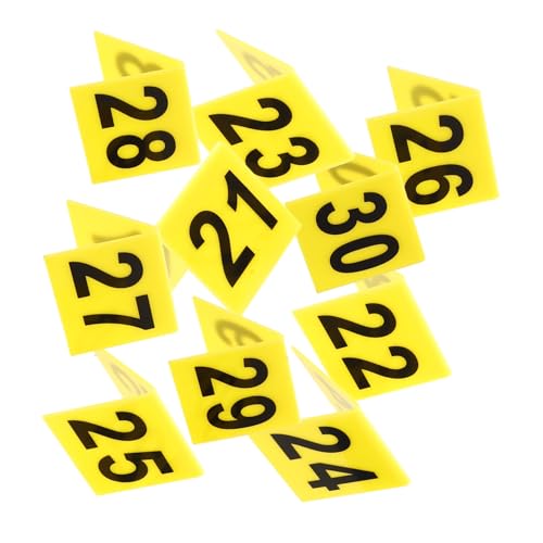 BESPORTBLE 10 Teiliges Acryl Beweismarker Tischnummernschilder Zahlenmarkierungen Krimispiel Szenendekoration Detektivspiel Zubehör Robust Praktisch von BESPORTBLE