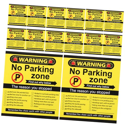 BESPORTBLE 100 Prozent Humorvolle Parkverletzungskarten Sie Geparkt Bad Noten Lustige Schlechte Parkwarnaufkleber Temporärer Parkplatzplatte von BESPORTBLE